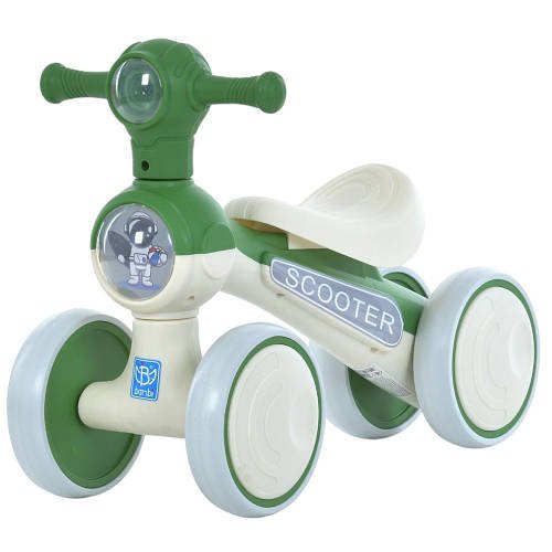 Каталка-толокар мотоцикл Bambi (музика, світло, на батарейках) M 5729-5 Зелений
