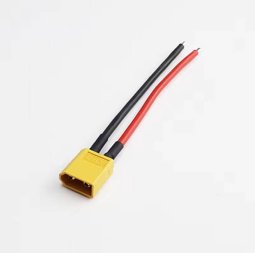 Роз'єм-подовжувач XT60 Male (тато) із силіконовим дротом 14AWG, 10 см (кожен)