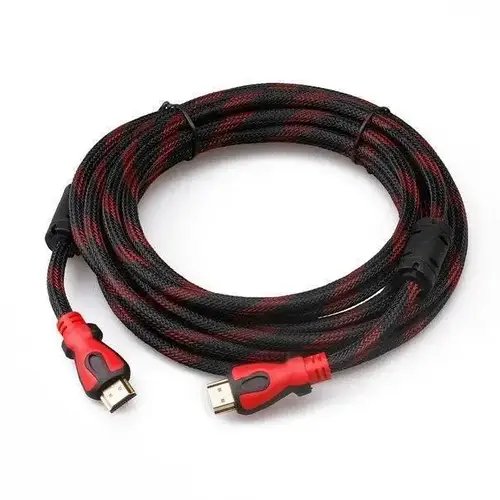 Кабель HDMI-HDMI 10M посилений в обмотуванні, шнур перехідник HDMI YU227