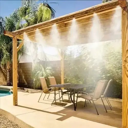 Садовий туманоутворювач для альтанок Patio Mistcooling система розпилювач з 10-метровою системою трубок DAS YU227
