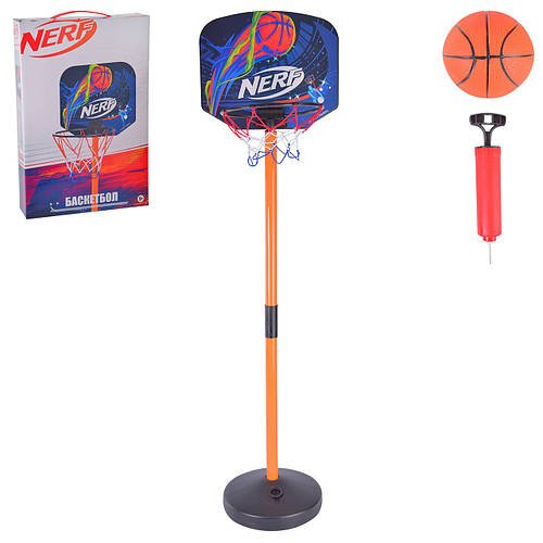 Набір баскетбольний NERF (стійка, кільце, щит, м'яч, насос) NF704