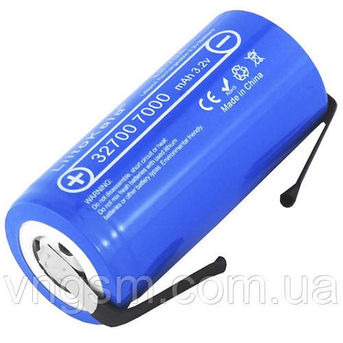Акумулятор LiitoKala Lii-70A-N 32700 / LiFePO4 / 21А / 3.2В / 7000 mАh / під пайку / Original