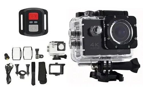 Екшн камера DVR SPORT-S3 Wi Fi waterprof 4K, Камера з пультом, Водонепроникна YU227
