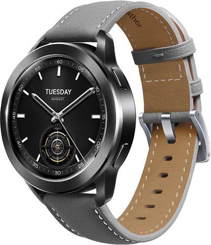 Шкіряний ремінець Folsa для Xiaomi Watch S3 Grey