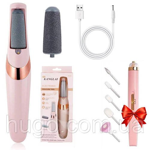 Апарат для педикюру Flawless Pedi + Міні фрезер Flawless Salon Nails / Електрична пемза для ніг