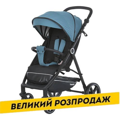 Коляска прогулянкова дитяча Bambi VIVA M 5723 Pine blue Синя