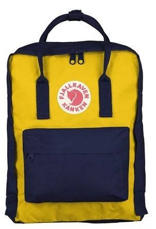 Рюкзак Kanken Fjallraven classic синьо-жовтий YU227