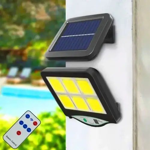 Ліхтар вуличний BK-128-6 COB Solar light підвісний на сонячній батареї з датчиком руху YU227