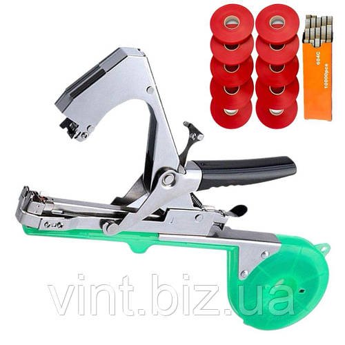 Набір садовий степлер, 10 рулонів стрічки та 10 000 скоб. Топенер