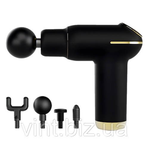 Ударний – акумуляторний масажер з насадками