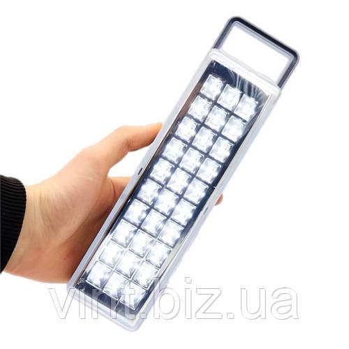 Світильник зі змінним акумулятором та зарядкою від USB (30 світлодіодів)