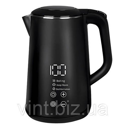 Електрочайник з регулюванням температури та підігрівом (1.6л 1500W)