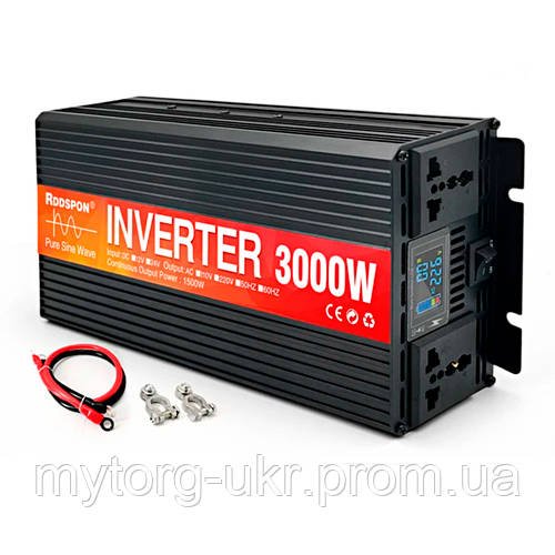 Інвертор RDDSPON 3000W  Чорний