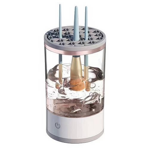 Портативний автоматичний очищувач пензлів для макіяжу Makeup Brush Cleaner USB Білий