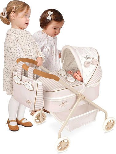 Коляска для ляльок DeCuevas Verona з сумочкою (розмір 50-35-в56см) 86078 Бежева
