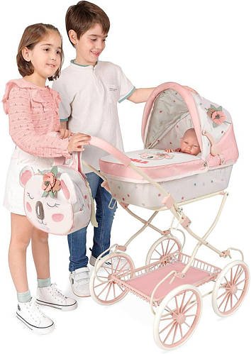 Коляска для ляльок DeCuevas Koala з сумочкою (розмір 80-42-в81см) 80079 Рожева