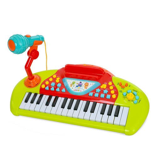 Піаніно дитяче Infunbebe (37см, мікрофон, музика, MP3, світло, запис, у коробці) LML7710