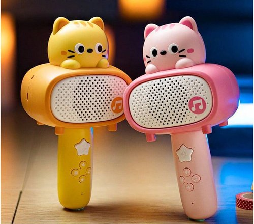 Мікрофон колонка (2 види, 2 кольори, Bluetooth, USB зарядне, звук, 20 см) C575-09-10-11-12-B