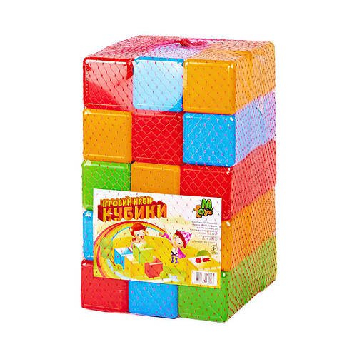 Дитячий ігровий набір кольорових кубиків "M Toys" (45 шт) 09065