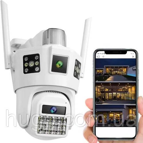 WIFI камера відеоспостереження 12Мп, SD 39 / Вулична камера поворотна / Камера з датчиком руху
