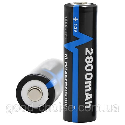 Акумулятор пальчиковий АА, 2800mAh,1,2v Ni-MH (1 шт) Arexes / Батарейка акумулятор / Акумуляторна батарея