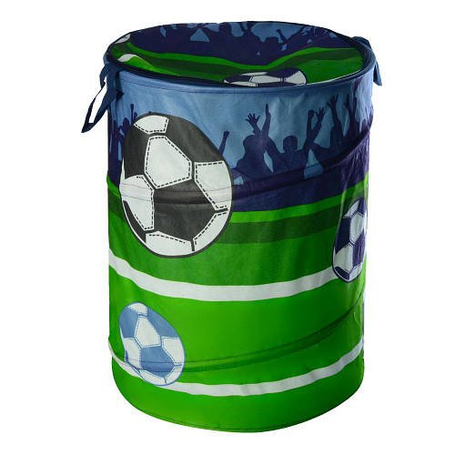 Кошик для іграшок "Футбол" (кришка на блискавці, тканина) M 5768
