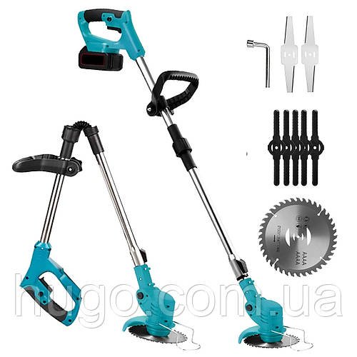 Акумуляторна газонокосарка + 2 акумулятори 48V, Lawn mower / Газонокосарка-триммер для трави