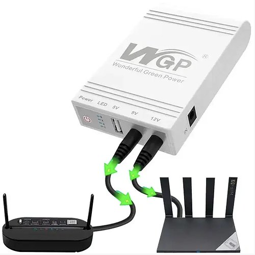 Джерело безперебійного живлення для роутера на 10400 mAh на 5V 9V 12V