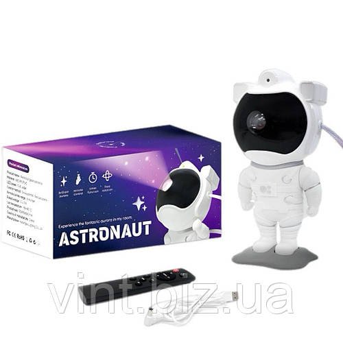 Домашній проектор зоряного неба. Світильник Космонавт із пультом