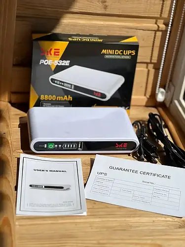 Портативне джерело безперебійного живлення для роутера 8800 мА·год 17 Вт. Безперебійник UpS для wi-fi роутера SN27