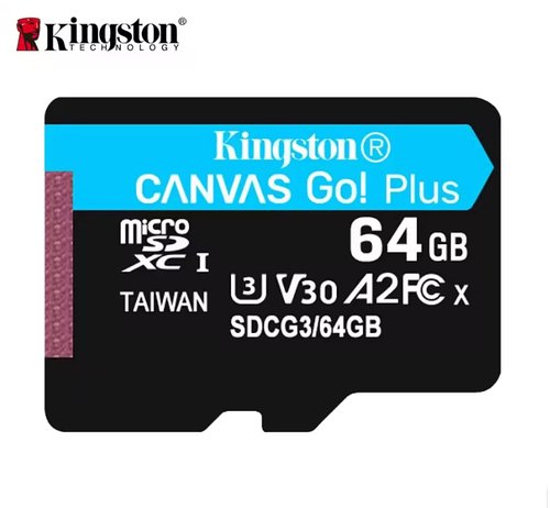 Карта пам’яті Kingston microSD 64GB Class 10 для телефону, камери, відеореєстратора