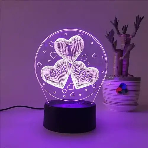 Деактивований світильник-нічник 3d i love you HP227