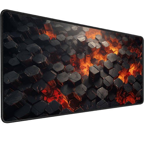 Ігрова поверхня (Килимок для мишки) SHLab Burning Hexagons SHM-928 (70х30 см)