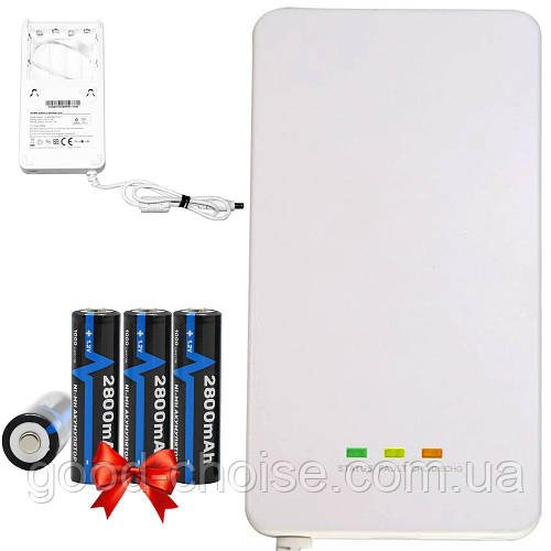 ДБЖ mini UPS BBU15-DT, 12В + 4шт Акумулятор АА, 2800mAh Arexes / Безперебійник для роутера