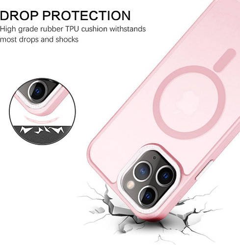 Протиударний чохол Space MagSafe iPhone 11 Pro Max (матовий) Pink