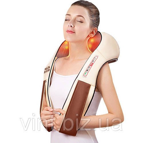 Роликовий масажер для шиї та спини з інфрачервоним прогріванням