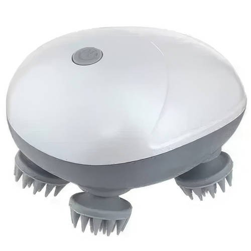 Портативний бездротовий масажер для голови Smart Scalp Massger Масажер для голови з силіконовими насадками
