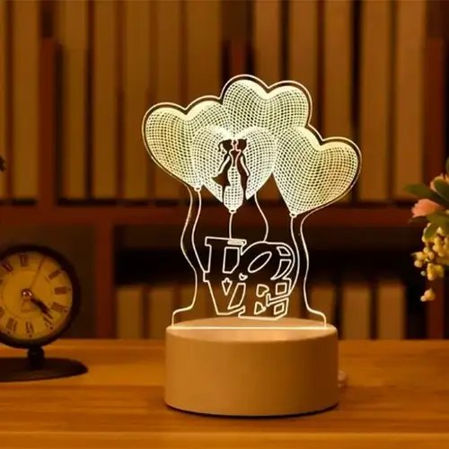 Светодиодная 3D-лампа от USB "LOVE" Creative Visualization Lamp Лучшая цена
