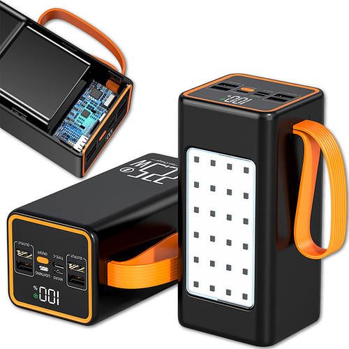 Повербанк на 100 000 mAh зі швидким заряджанням і світлодіодною підсвіткою