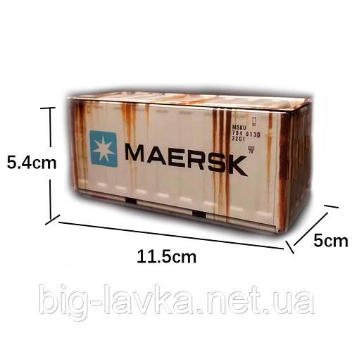 Модель морського контейнера Maersk  Сірий
