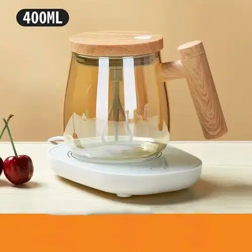 Автоматична скляна чашка-мішка з кришкою 400 мл Coffee Stirring Cup Лучшая цена
