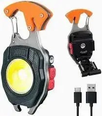 Led ліхтар брелок карабін багатофункціональний на акумуляторі YU227