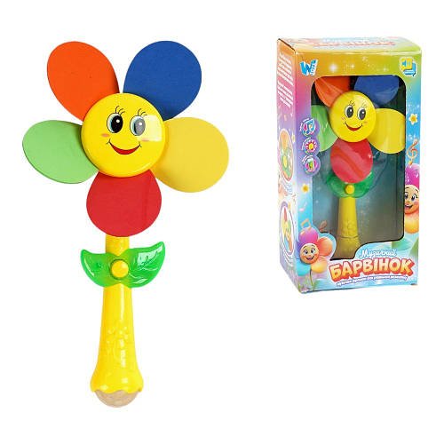 Музична квітка "WToys" (яскраве підсвічування, пісні, пелюстки, що обертаються, в коробці) 10645