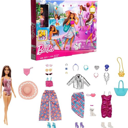 Адвент-календар для дівчинки серії "Мода та краса" Barbie HKB09