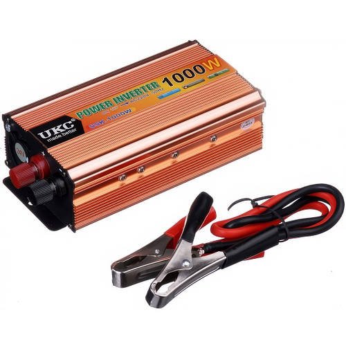 Перетворювач напруги інвертор UKC 12V-220V 1000W Автомобільний перетворювач