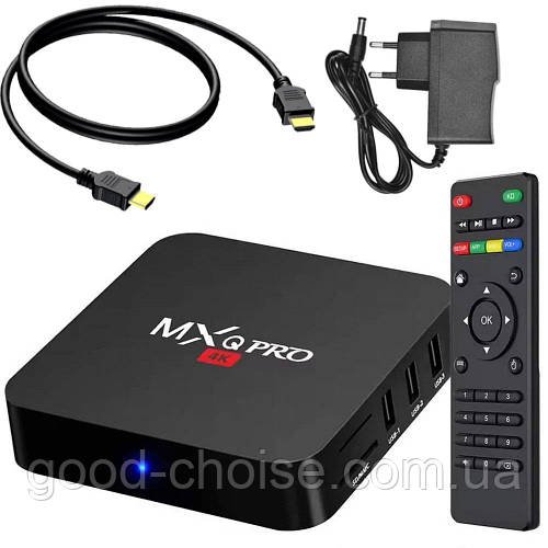 Смарт-приставка 2 ГБ/16 ГБ + пульт, 4K, TV Box MXQ PRO / Android-приставка для ТБ / Цифрова приставка