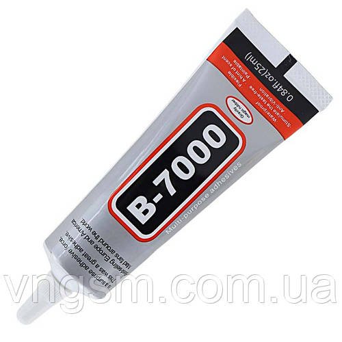 Клей силіконовий B7000 / B-7000 / герметик універсальний з дозатором прозорий 25 мл
