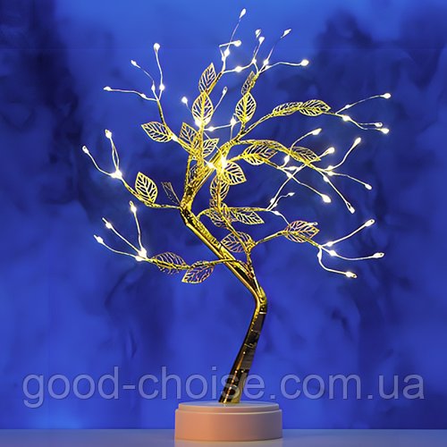 Настільний світильник від USB, 50 см, 36 Led, Дерево Бонсай, DIY Auelife, Теплий білий / Декоративний нічник