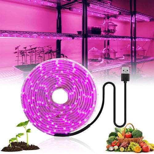 Світлодіодна фітолента для кімнатних рослин GrowLight 5V USB Лучшая цена