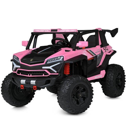 Дитячий електромобіль Джип Lamborghini з пультом управління та MP3 музикою Bambi M 6024EBLR-8(24V) Рожевий